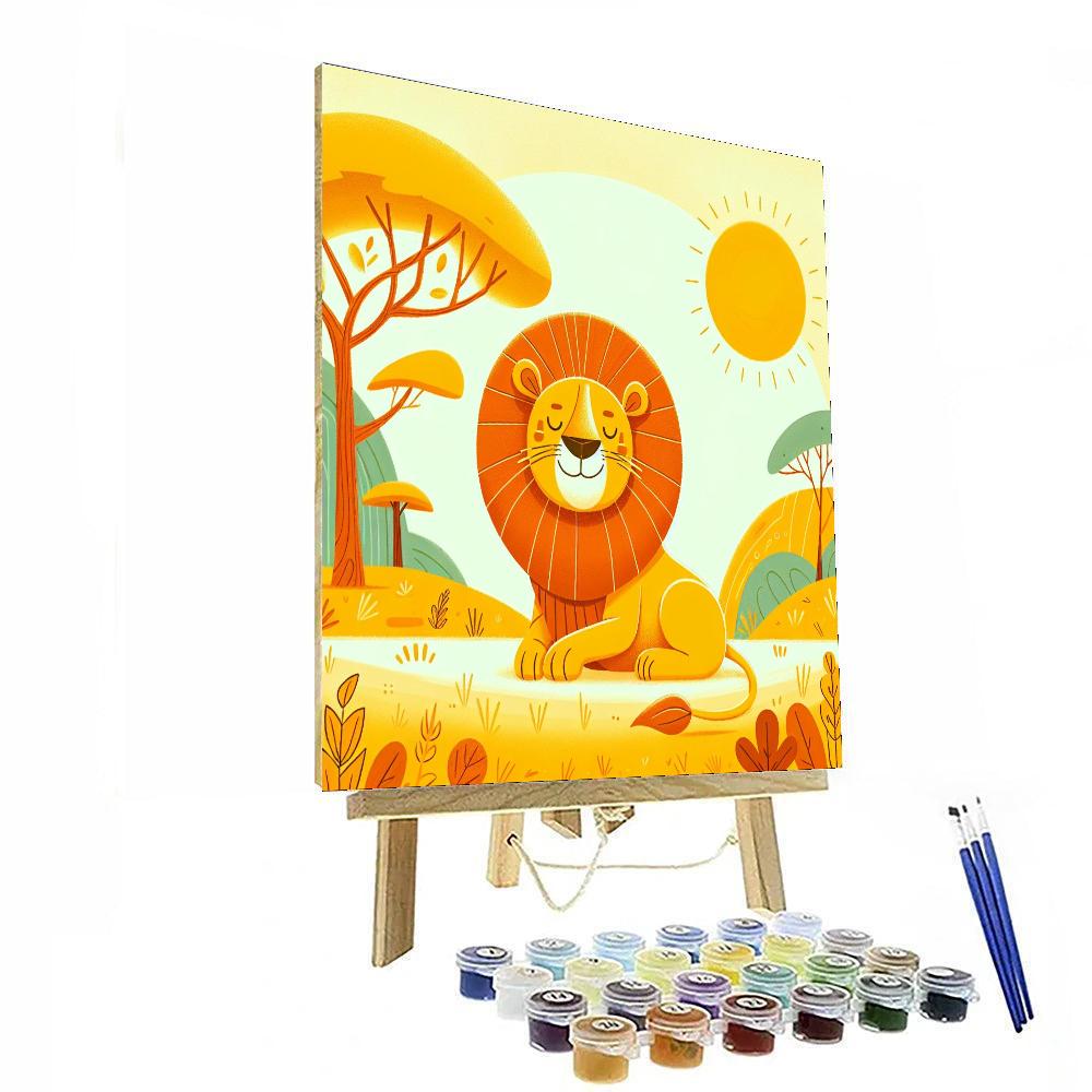 Merry Lion Number Painting