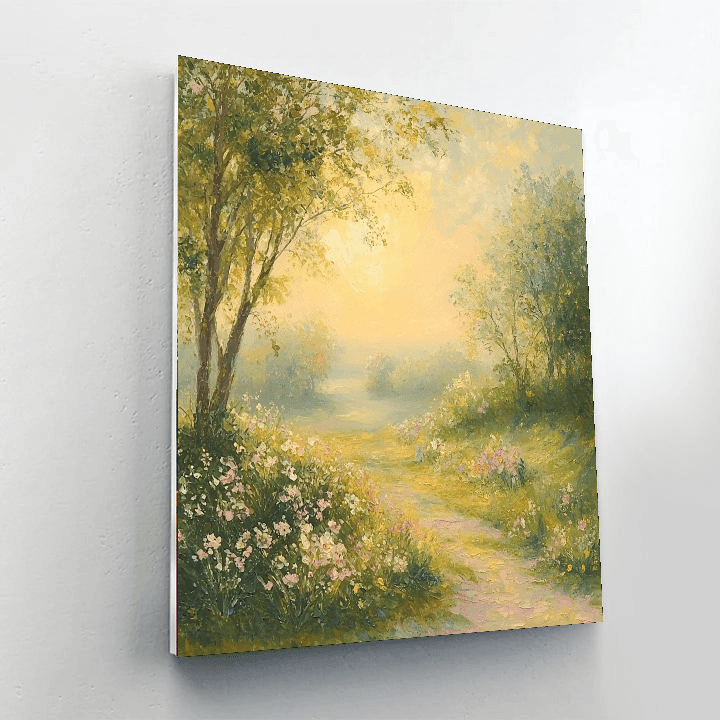 Renoir Inspired Pastel Meadow - DIY Painting By Numbers Kit
