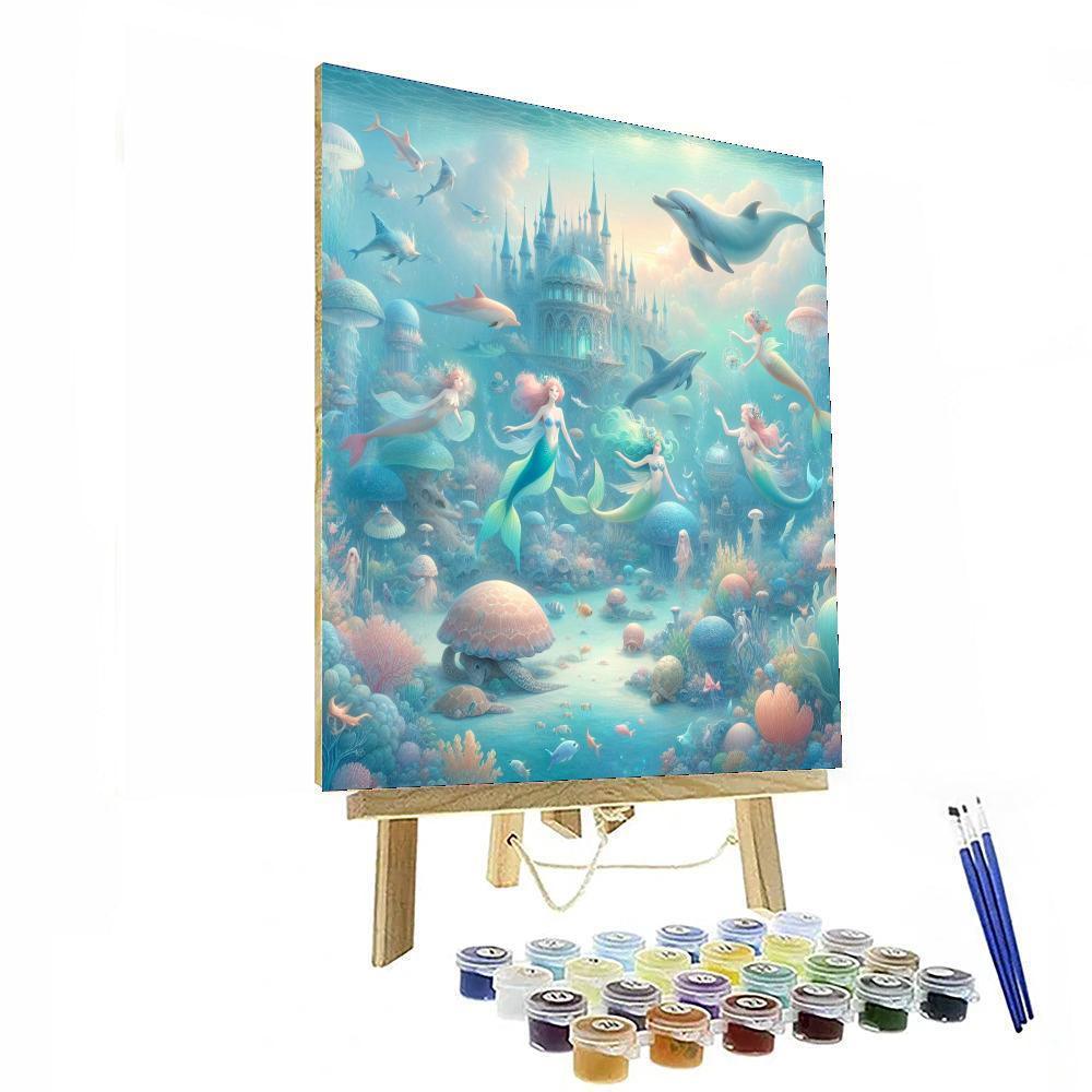 Ethereal Mermaid Kingdom Paint By Color