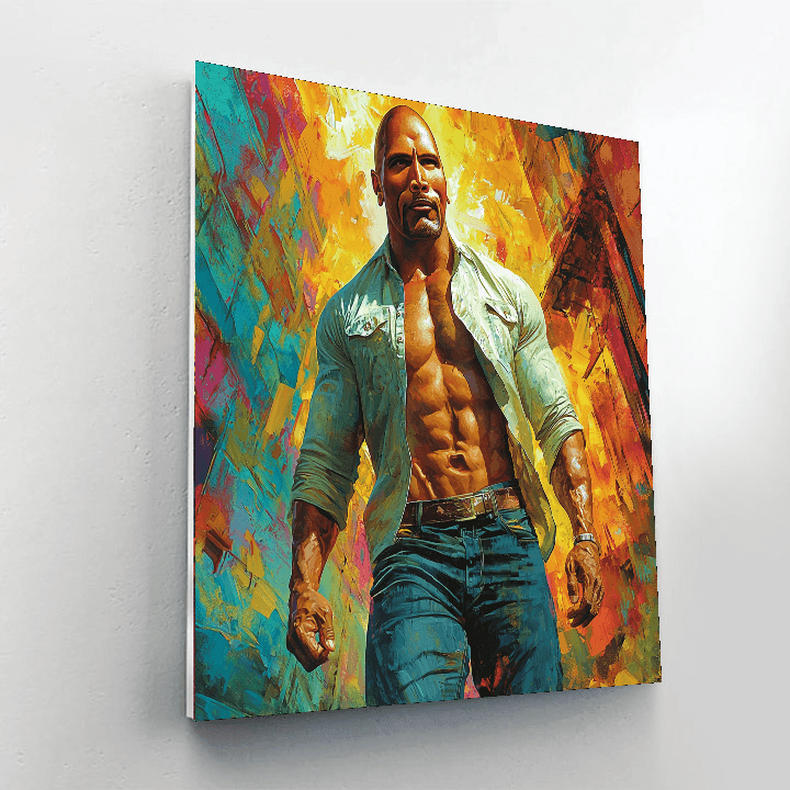 Dwayne Johnson: The Rock Of Resilience Paint By Number