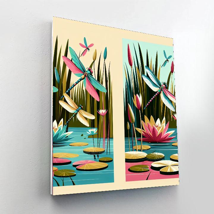 Dragonfly Dream Drifts Numbered Painting Kits