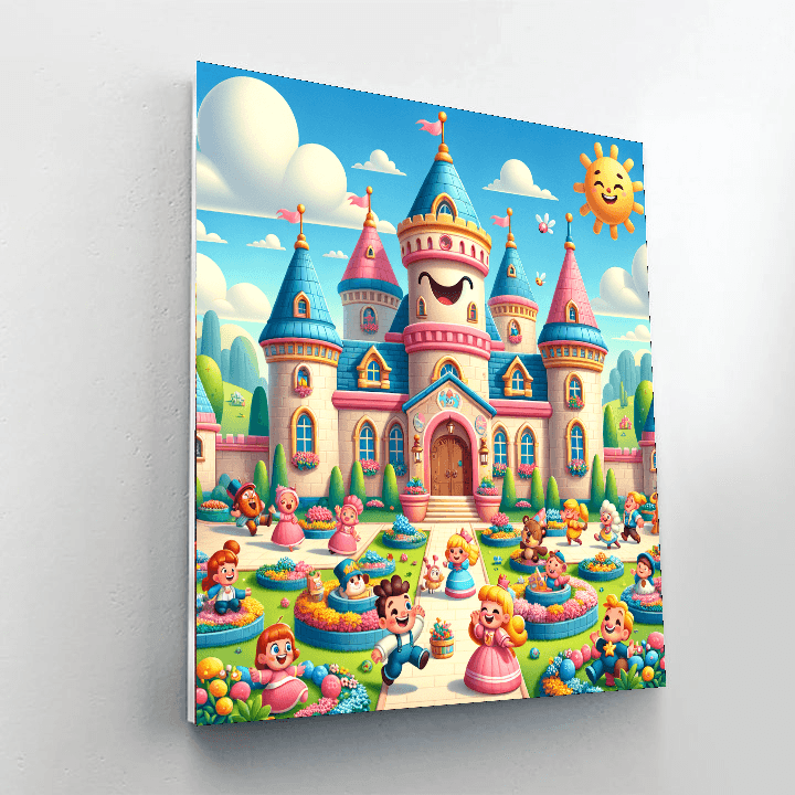 Cheerful Castle Paint By Color