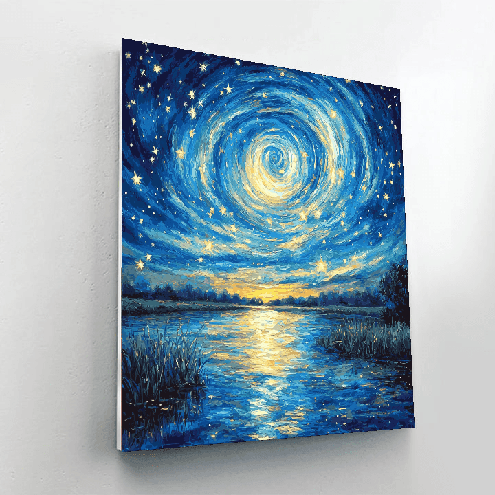 Vincent Van Gogh Inspired Serenade Of The Night  Paint By Numbers Art