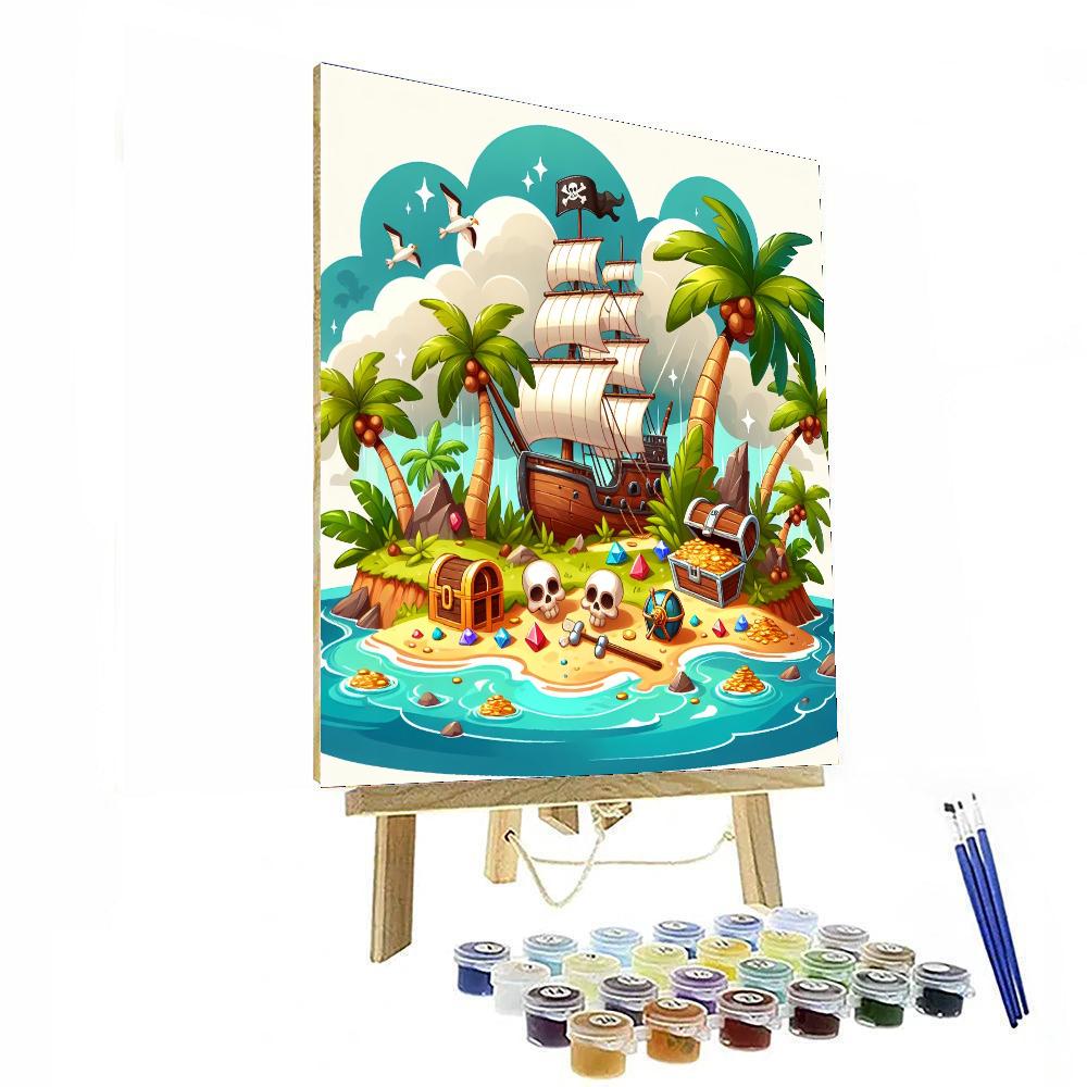 Pirate’s Island Escape Number Painting