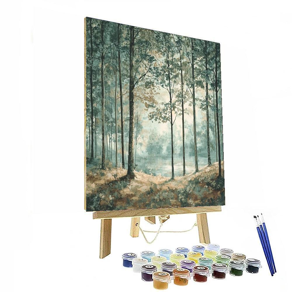Caspar David Friedrich Inspired Charming Wilderness  DIY Paint By Numbers