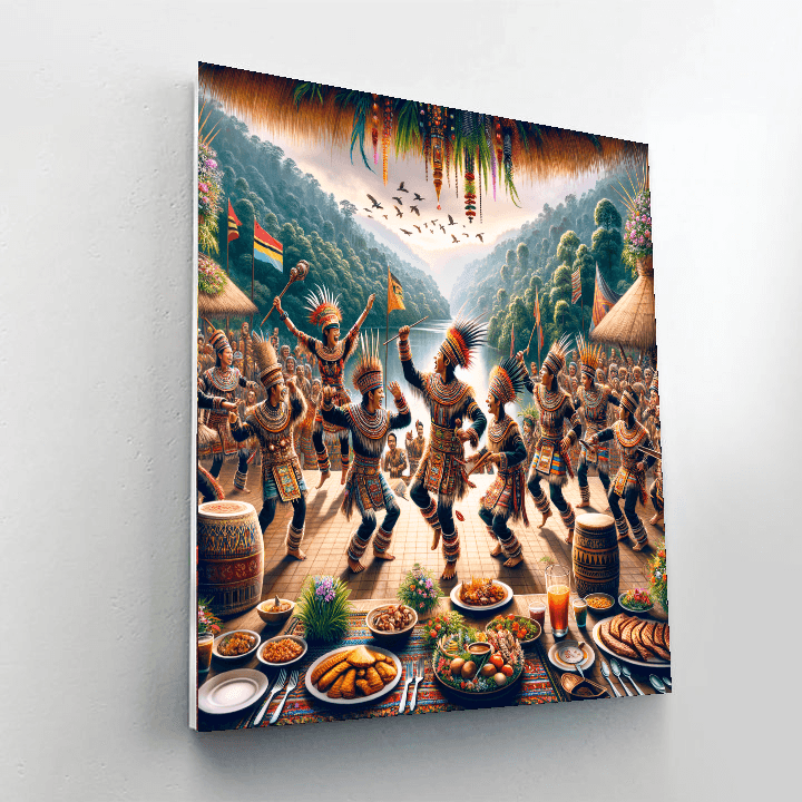 Gawai Dayak Festival - Malaysia Paint By Numbers Kits