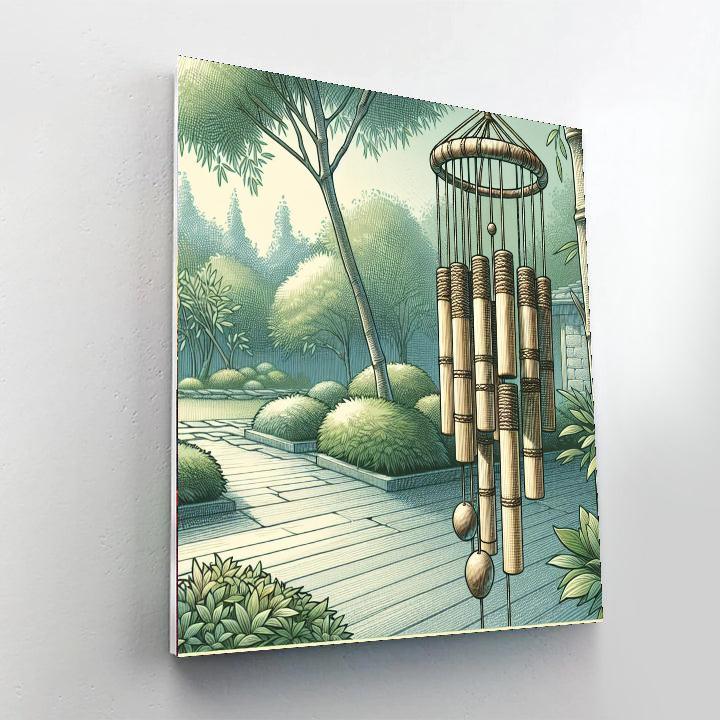 Bamboo Garden Chime Paint By Numbers