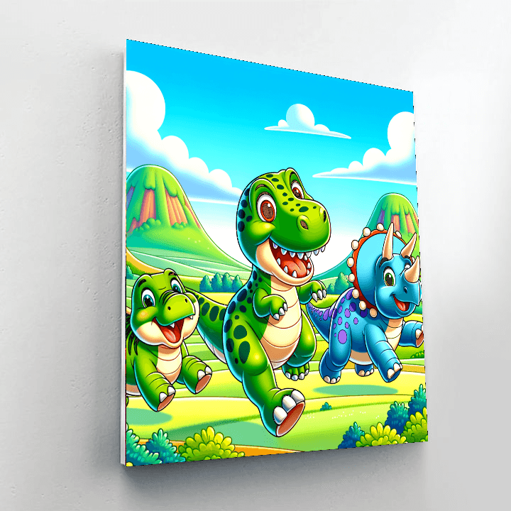 Dashing Dino Dash Paint By Color