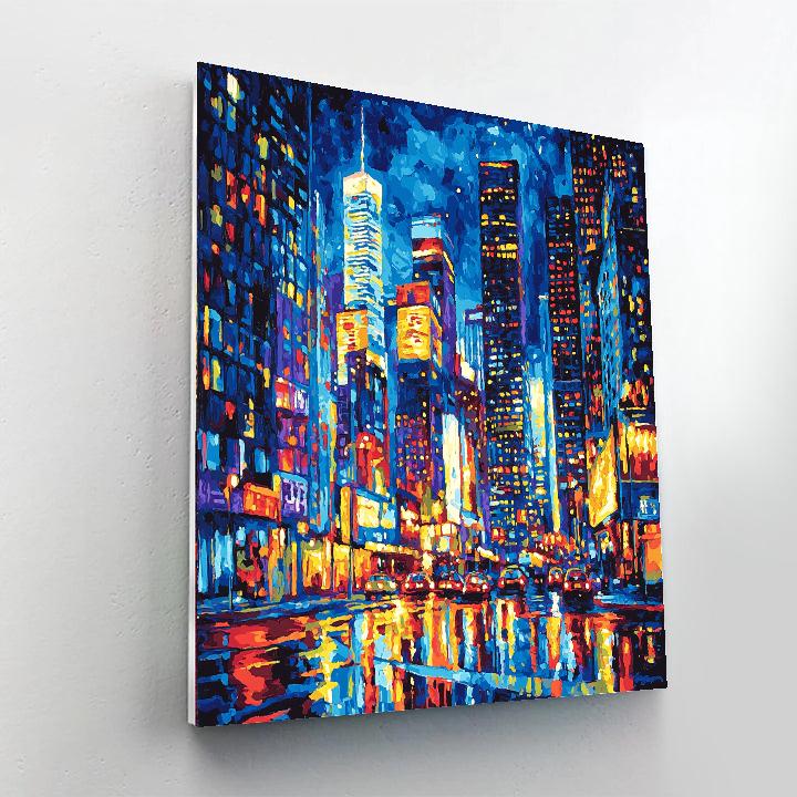 Edward Hopper Inspired City Nights And Vibrant Lights  Paint By Numbers Kits
