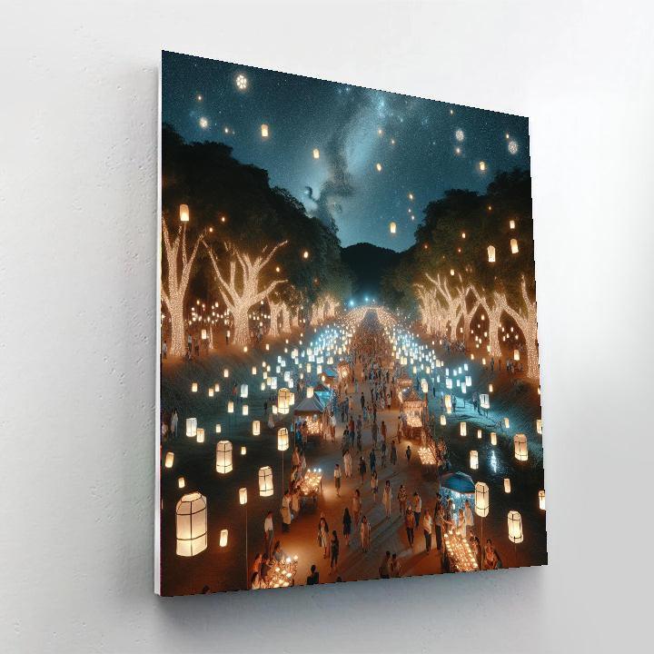 Luminaria Festival Paint By Numbers Art