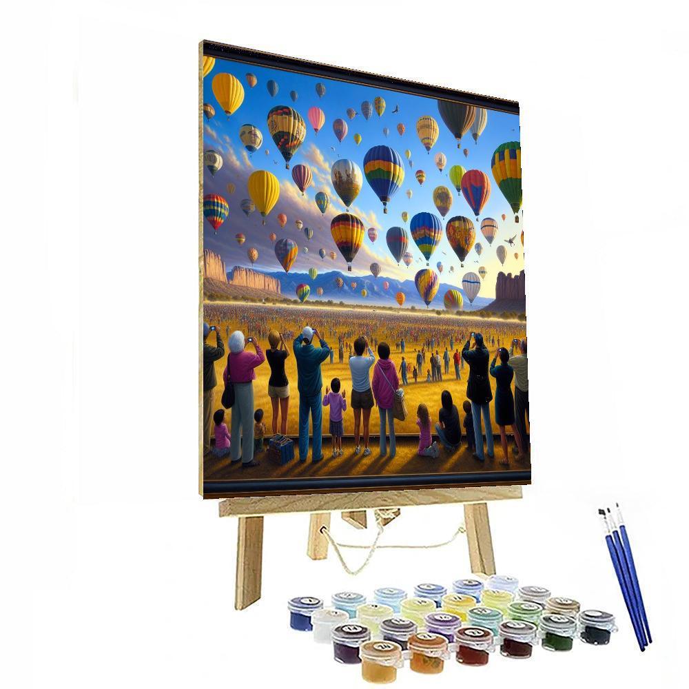 Albuquerque Hot Air Balloon Festival - Usa Paint By Color