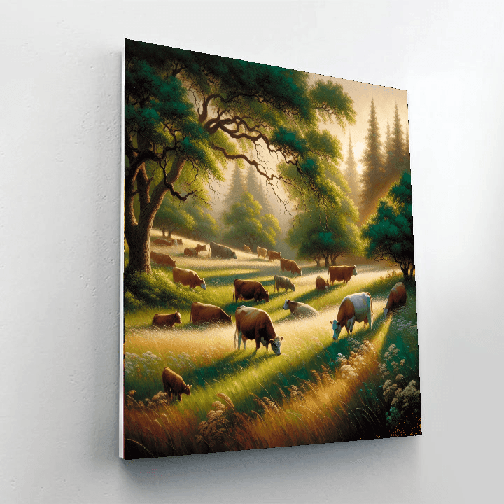 Cow's Meadow Paint By Numbers