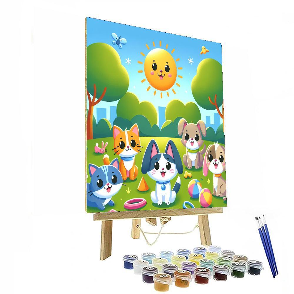 Playful Pet Adventures DIY Paint By Numbers