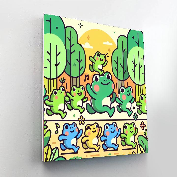 Froggy Forest Follies Painting By Numbers Kit