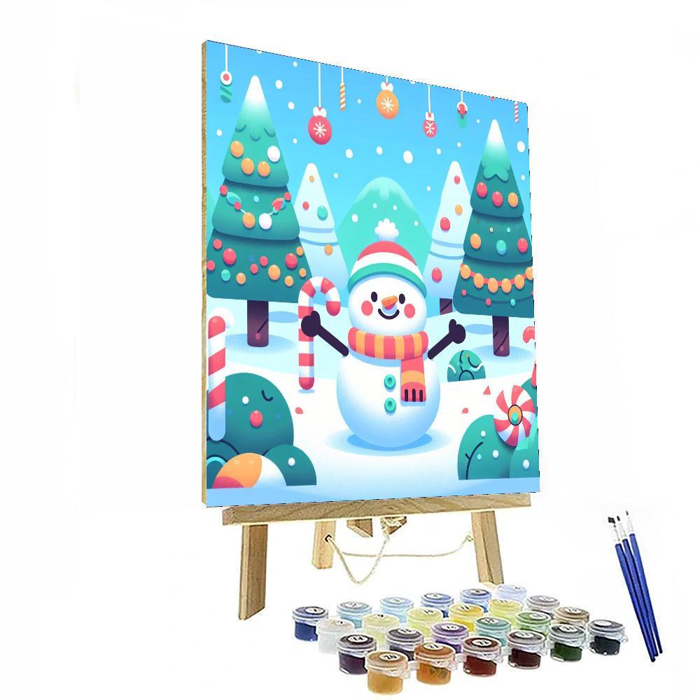 Merry Holiday Scenes Paint By Number