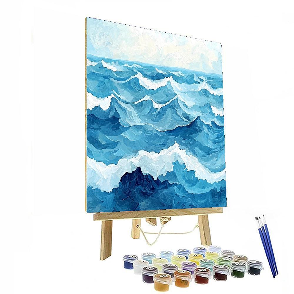 Nandalal Bose Inspired Graceful Waves  Paint By Numbers