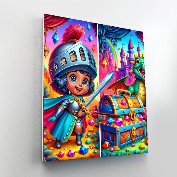 Dragon's Treasure Trove Paint By Numbers Kits