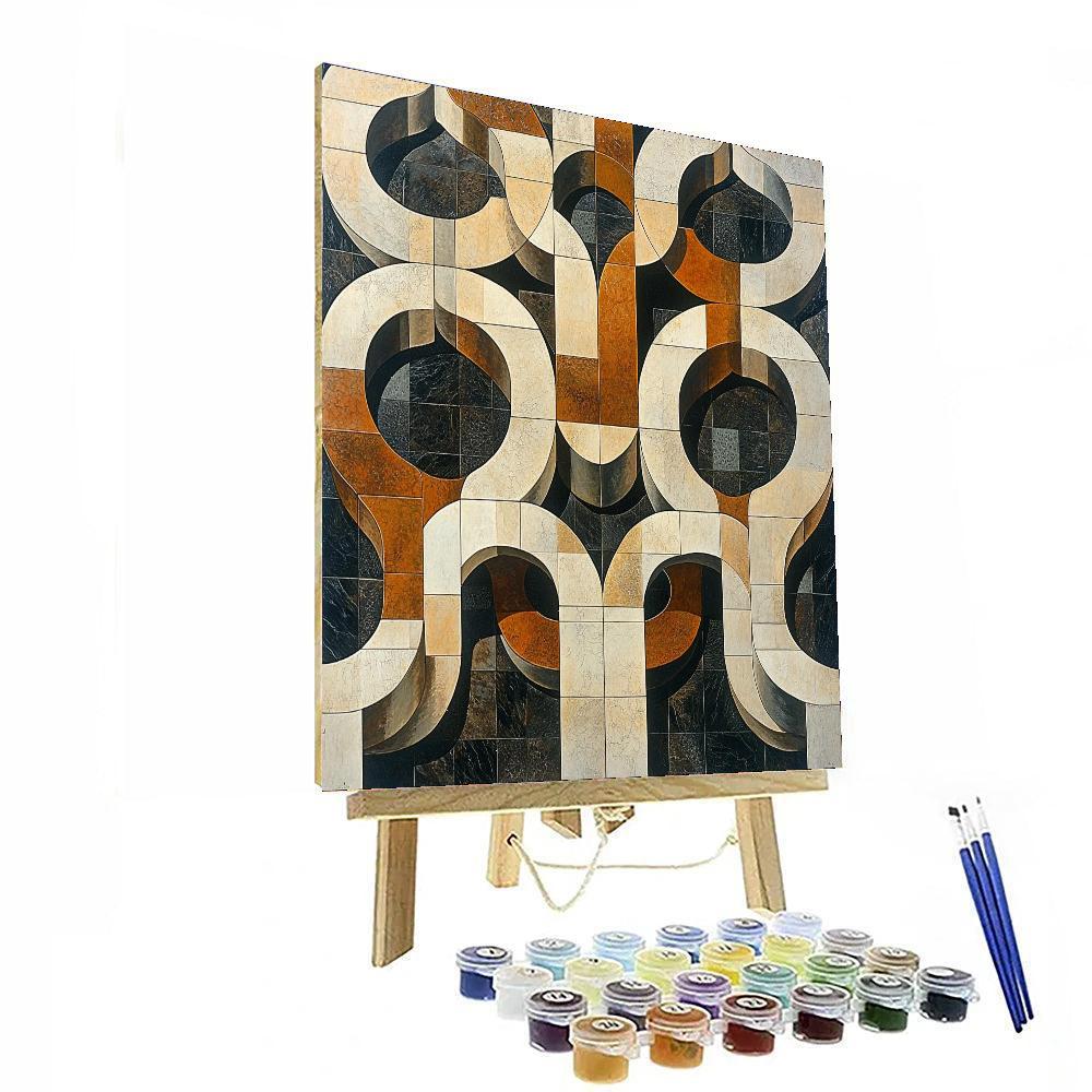 M.C. Escher Inspired Tiling The Infinite  Paint By Numbers Kits