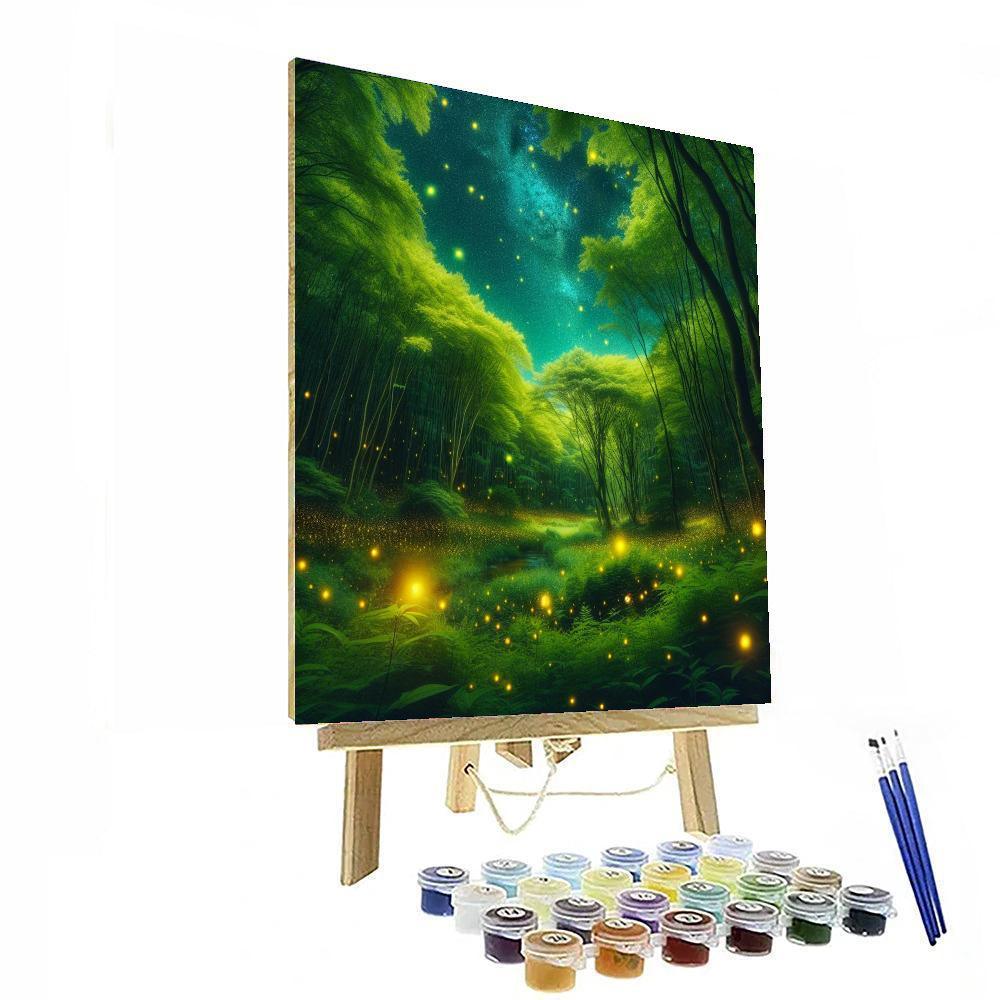 Magical Starry Forest Paint By Numbers