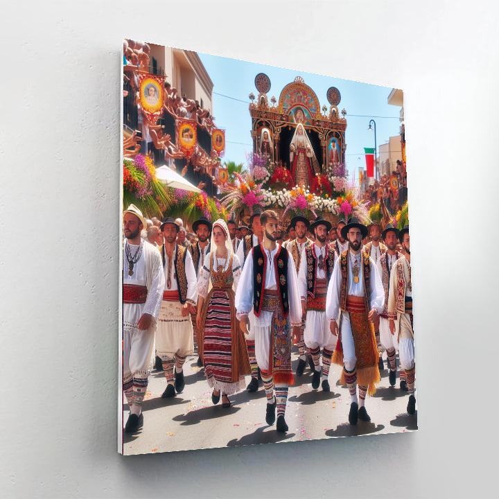 Festa Di Sant'efisio - Cagliari Paint By Numbers Art