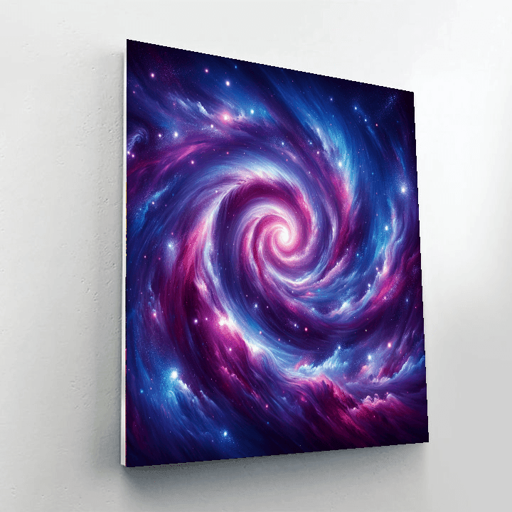 Cosmic Galaxy Vortex Paint By Color