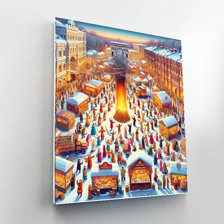 Maslenitsa Festival - Moscow Paint By Color