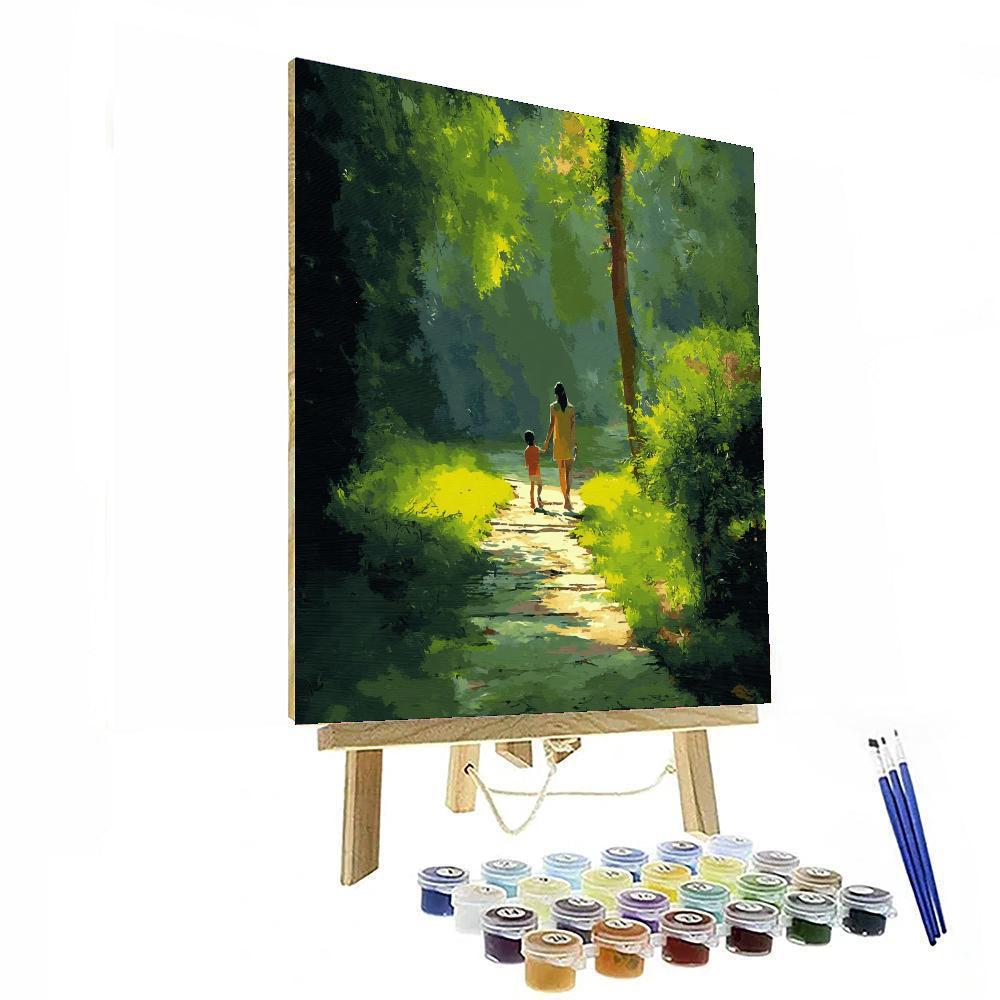 Holding Hands On A Journey Numbered Painting Kits