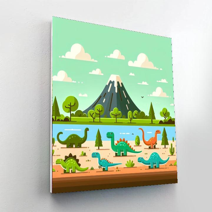 Dino Discovery Delight Paint By Numbers