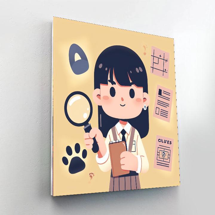 Mystery Detective Mission Numbered Painting Kits