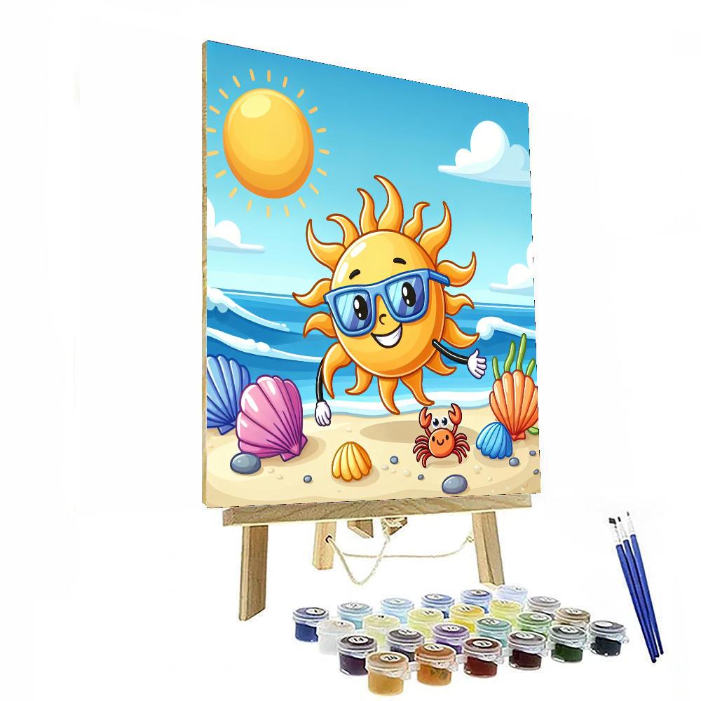 Bubbly Beach Paint By Numbers Art