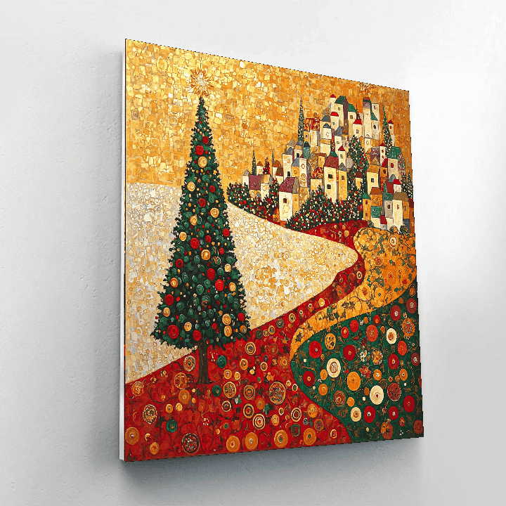 Gustav Klimt Inspired Festive Spirits  Paint By Numbers Art