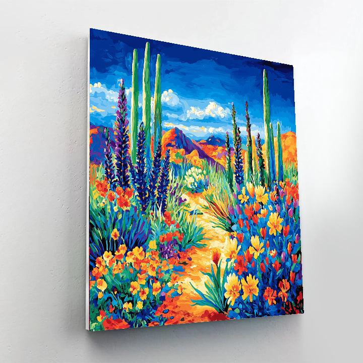 Paul Gauguin Inspired Colorful Desert Dreamscape  Paint By Numbers Kits