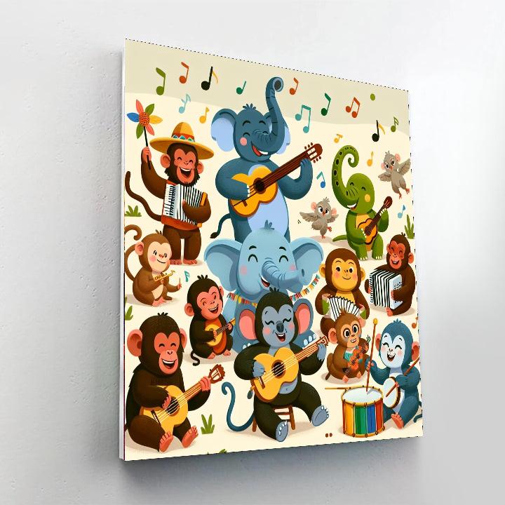 Jungle Rhythms And Beats Painting Number Kit