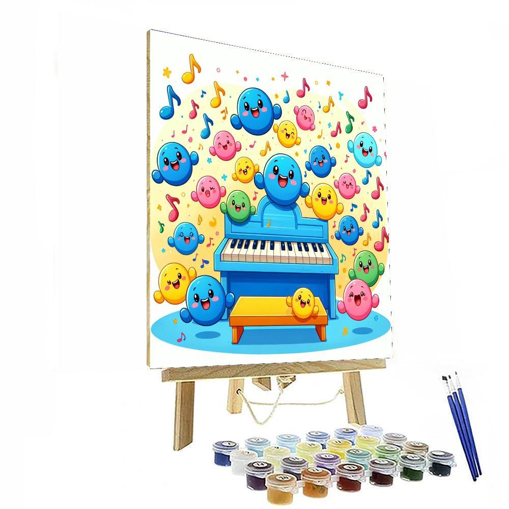 Merry Musical Notes Paint By Numbers Kits