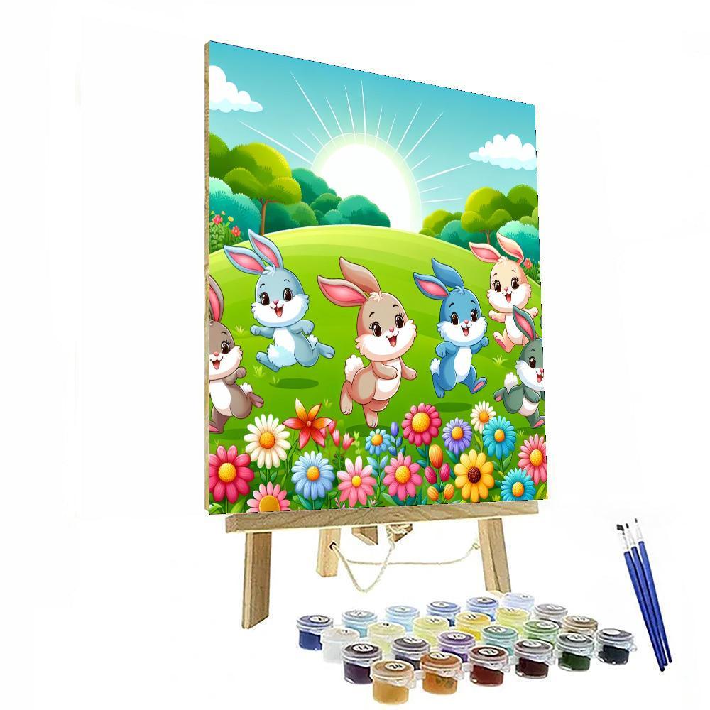 Bubbling Bunnies Numbered Painting Kits