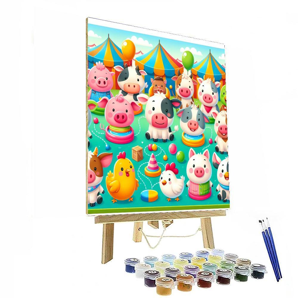 Festive Farm Day Paint By Numbers