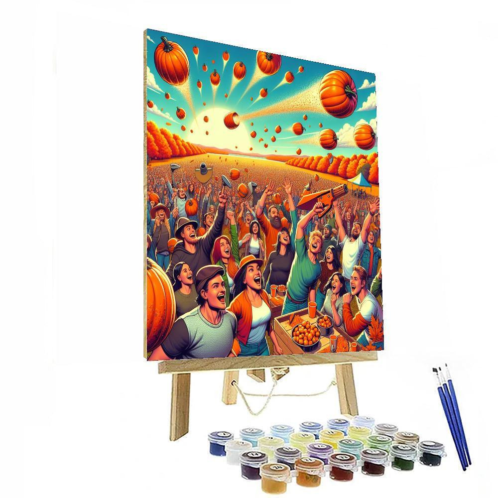 Punkin Chunkin Festival - Usa Painting By Numbers Kit