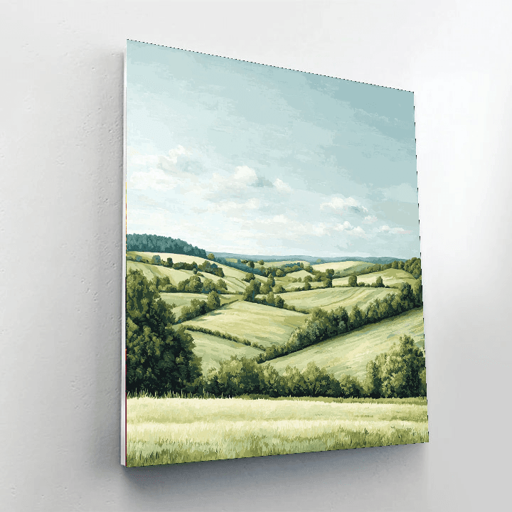 John Constable Inspired Peaceful Countryside  Paint By Numbers Art