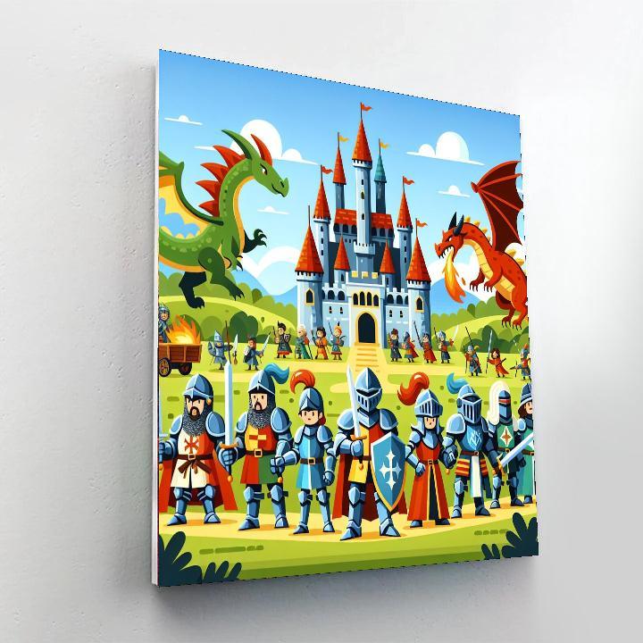Mystical Castle Siege Numbered Painting Kits