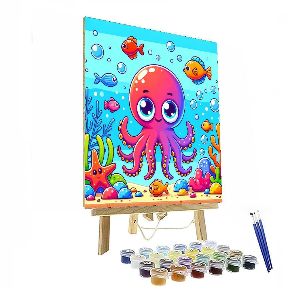 Curious Octopus Paint By Numbers Art