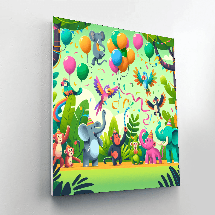 Jolly Jungle Jubilee DIY Paint By Numbers