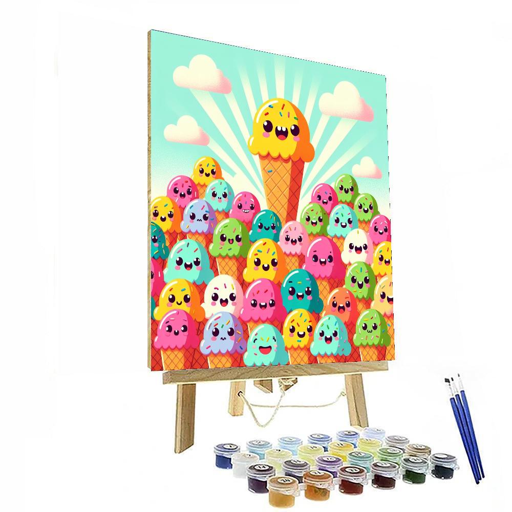 Whimsical Ice Cream Paint By Color