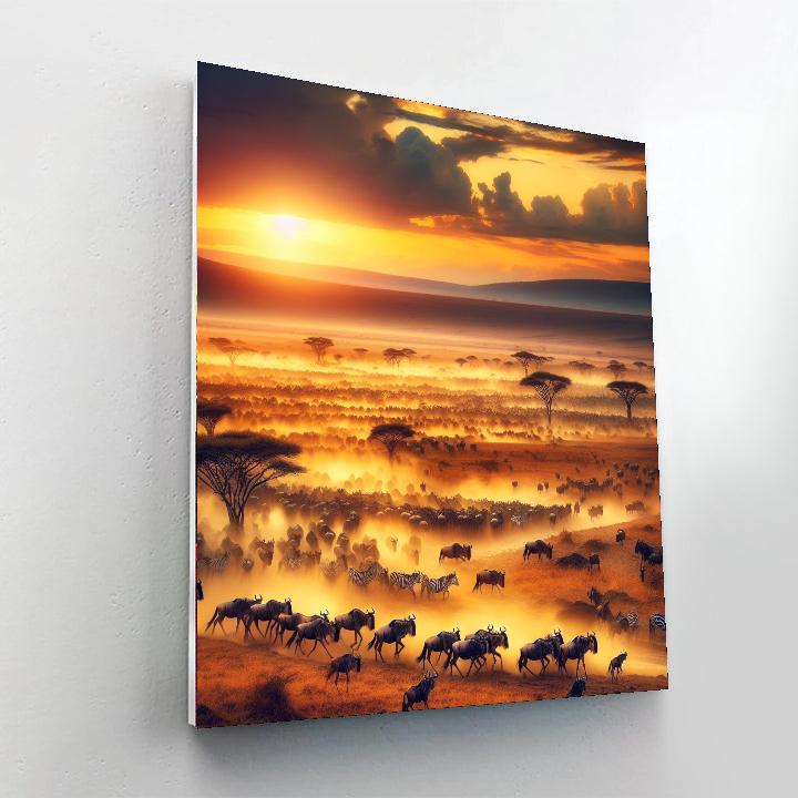 The Great Migration - Kenya DIY Paint By Numbers