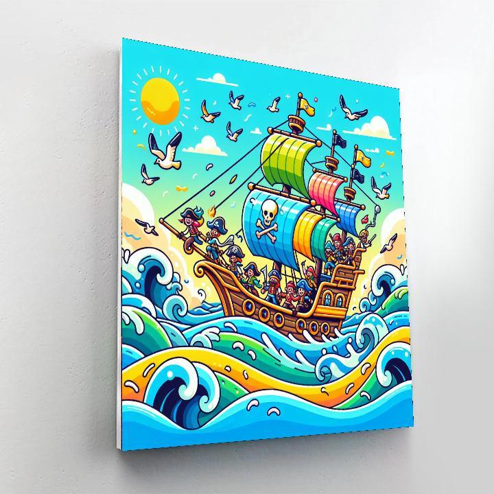 Daring Adventure On The Seas Painting By Numbers Kit