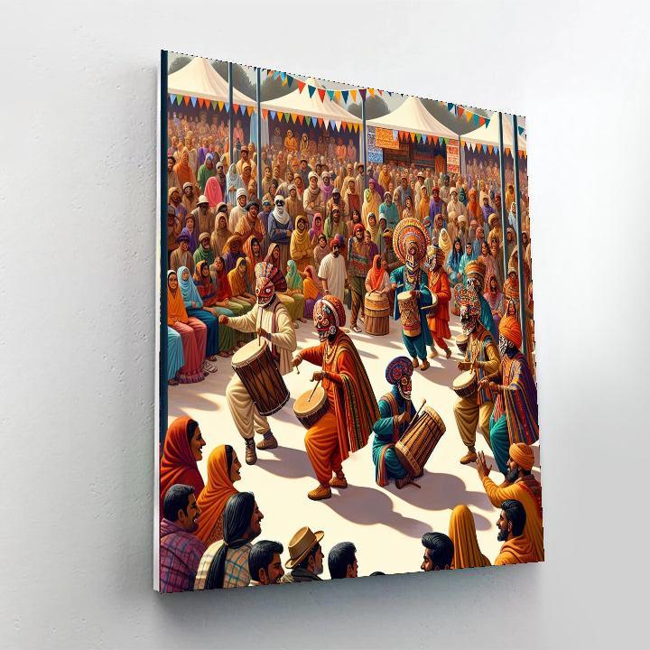 Festima Mask Festival - Burkina Faso Painting By Numbers Kit