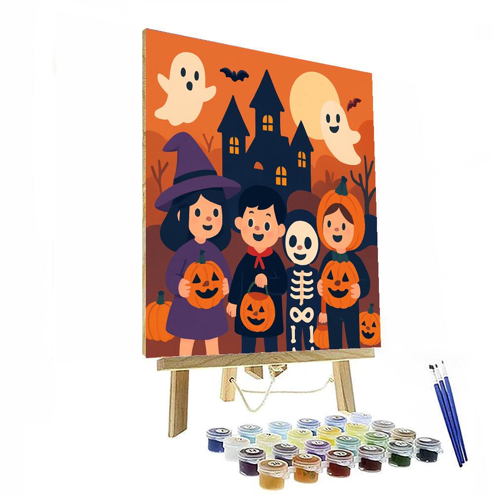 Enchanted Halloween Night Painting By Numbers Kit