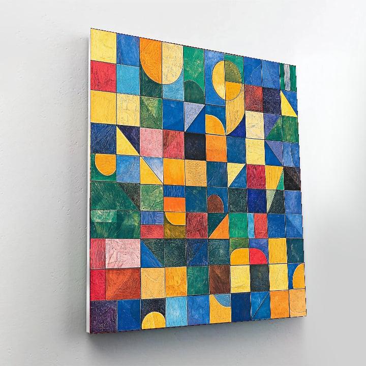 Paul Klee Inspired Charming Mosaic  Painting Number Kit