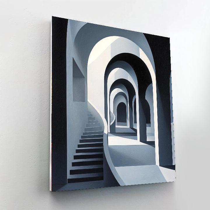 M.C. Escher Inspired Paradoxical Dreams  Paint By Numbers