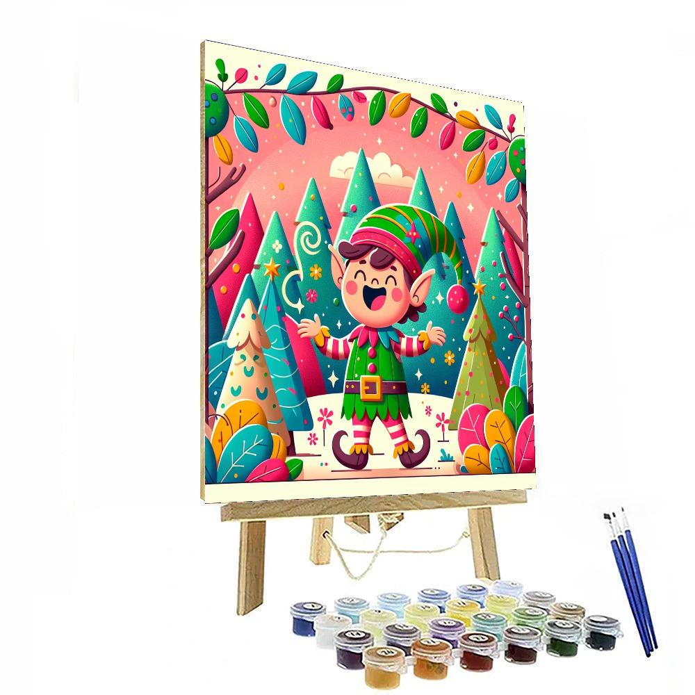 Joyful Elf Paint By Numbers Kits