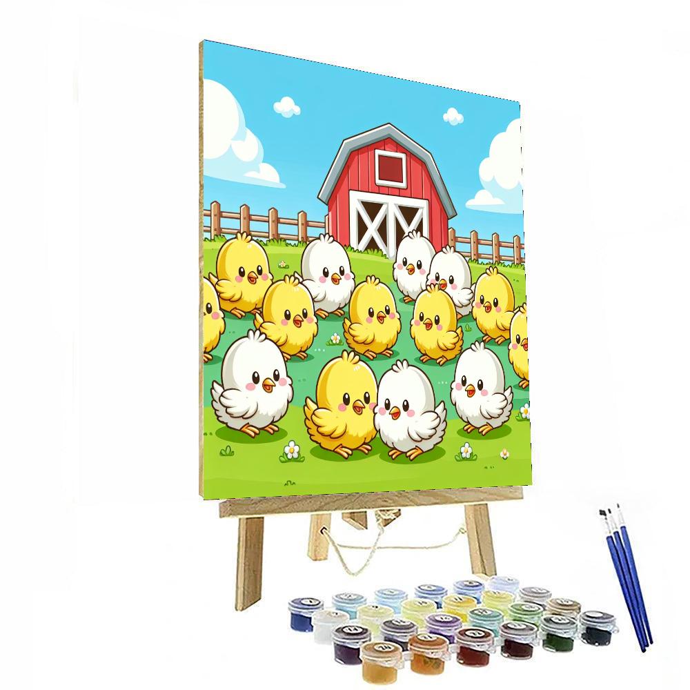 Charming Chicks Paint By Numbers Art